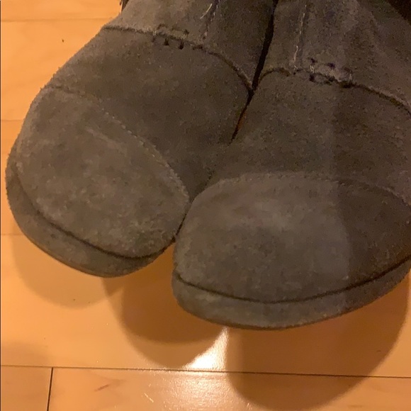 TOMS Suede Desert Wedge Tassel Zip Bootie size 5 - Picture 8 of 9